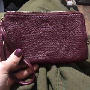 Coach leather wristlet. New, never been used!